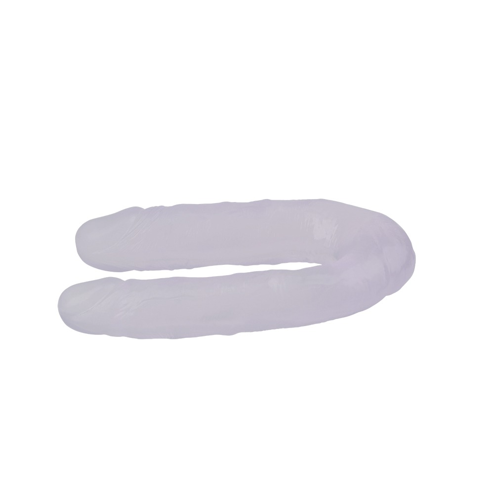 Фалоімітатор подвійний Chisa Hi-Rubber 13 Inch Dildo, прозорий
