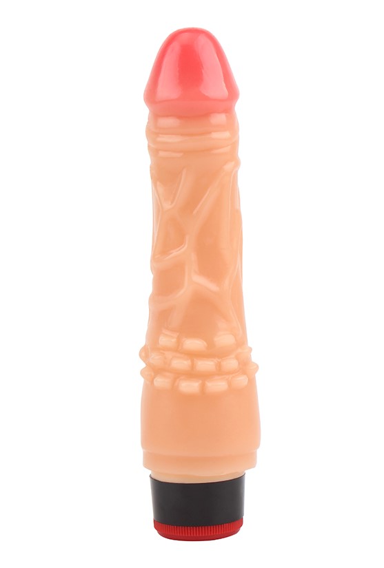 Вібратор реалістичний Chisa Keep Love Stud Dildo на батарейках, бежевий