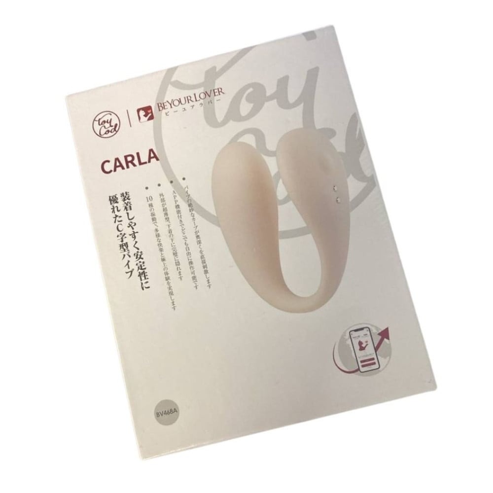 Вібратор для пари BeYourLover Carla з керуванням з телефону, білий