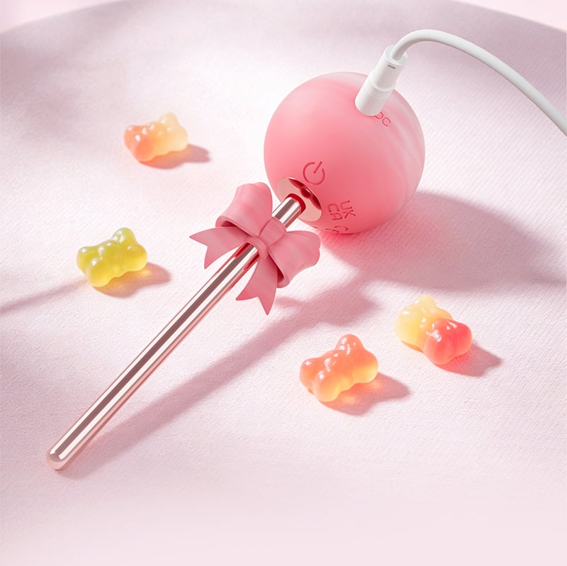 Вібратор у формі льодяника, рожевий, 12.3 х 3.7 см BeYourLover SWEET BOBO