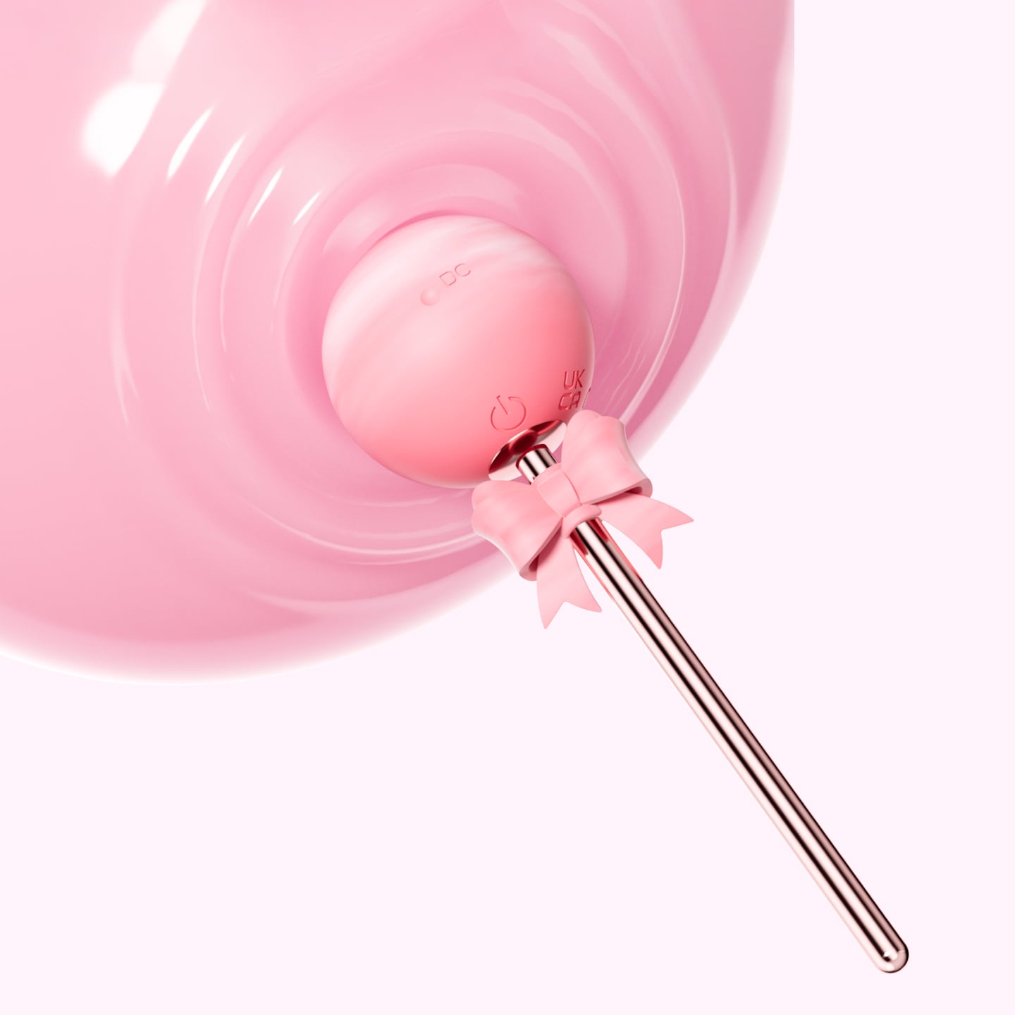 Вібратор у формі льодяника, рожевий, 12.3 х 3.7 см BeYourLover SWEET BOBO