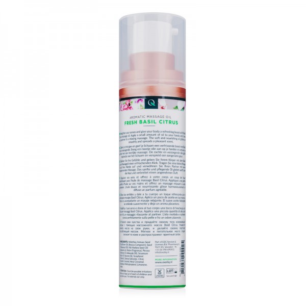 Массажное масло Exotiq Massage Oil Basil Citrus 100 мл