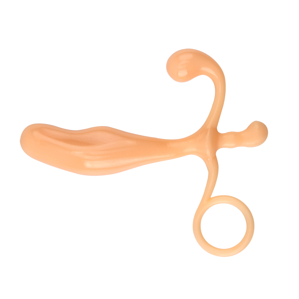 Массажер простаты Chisa Prof.Jason C Prostate Exerciser с анатомическим рельефом, бежевый