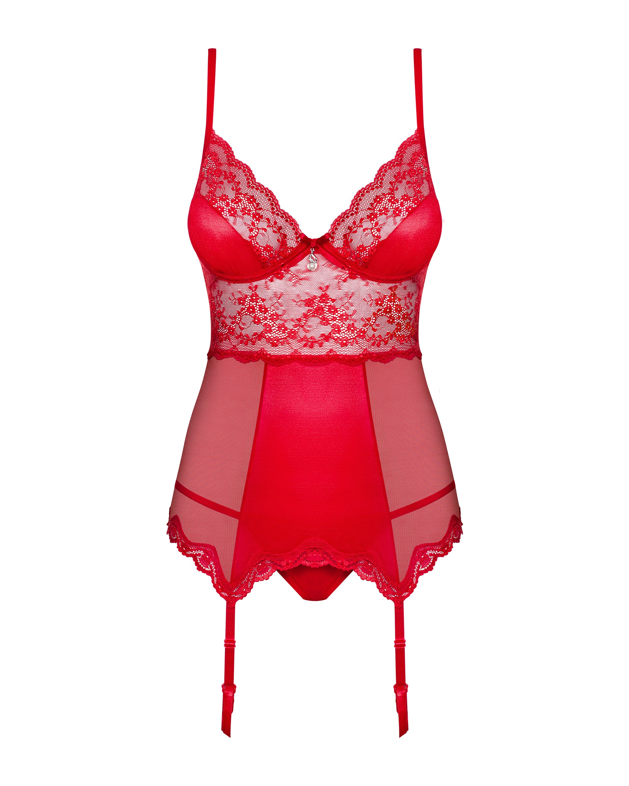 Корсет із підв'язками для панчохи Obsessive Lovica corset XXL