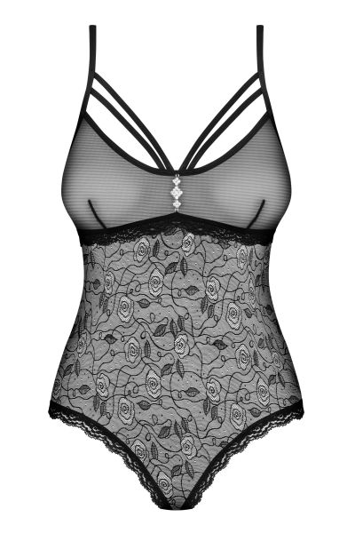 Боді сексі Obsessive 818-TED-1 Crotchless teddy L / XL