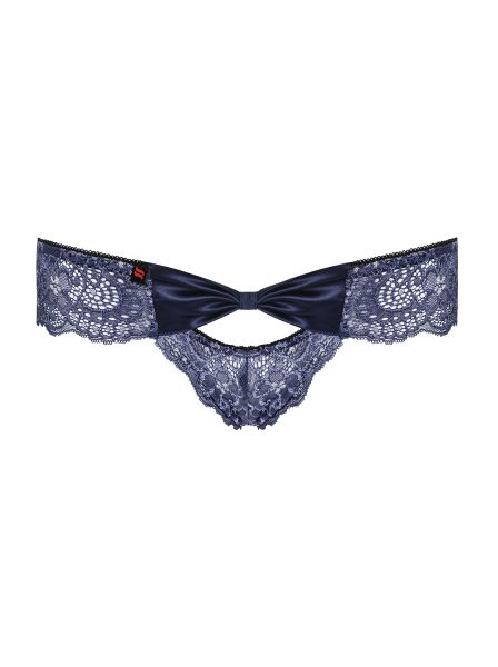 Трусики синие Obsessive AURORIA Panties S/M