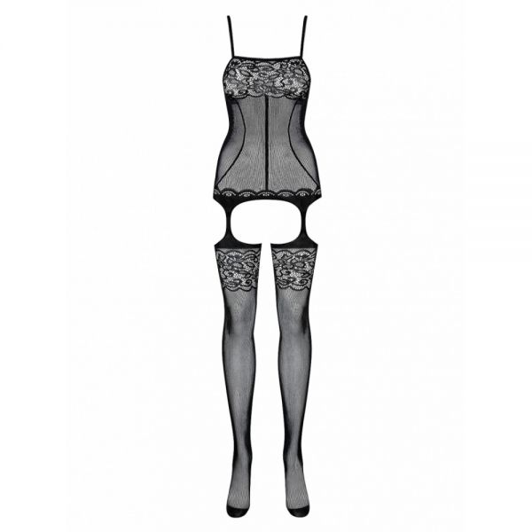 Комбінезон Obsessive BODYSTOCKING F204 чорний S/M/L