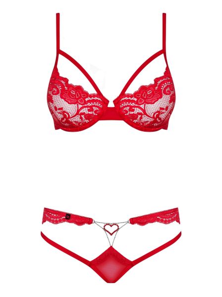 Комплект Obsessive 829-SET-3 SET S / M червоний