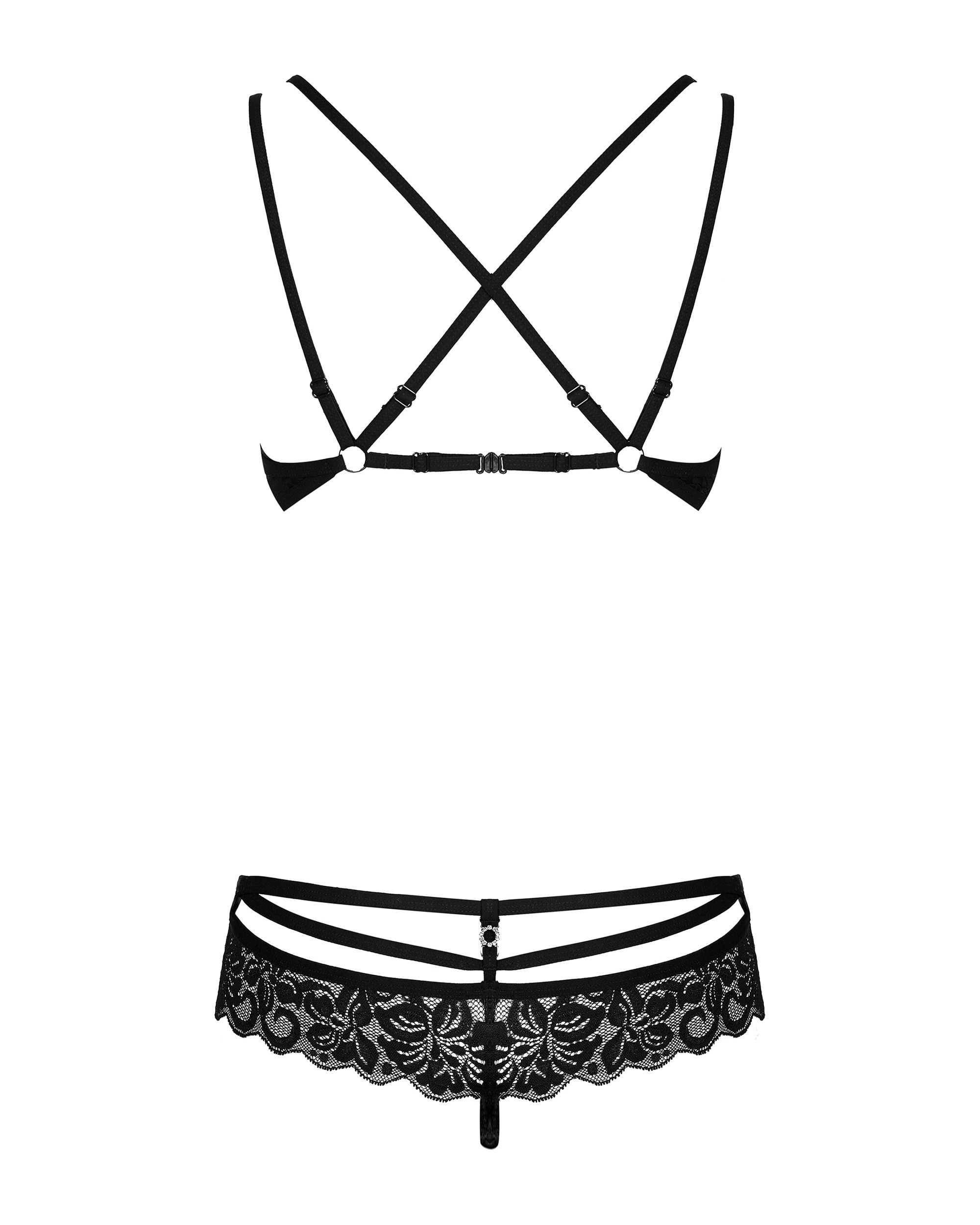 Комплект Obsessive 860-SET-1 2 pcs set black L/XL