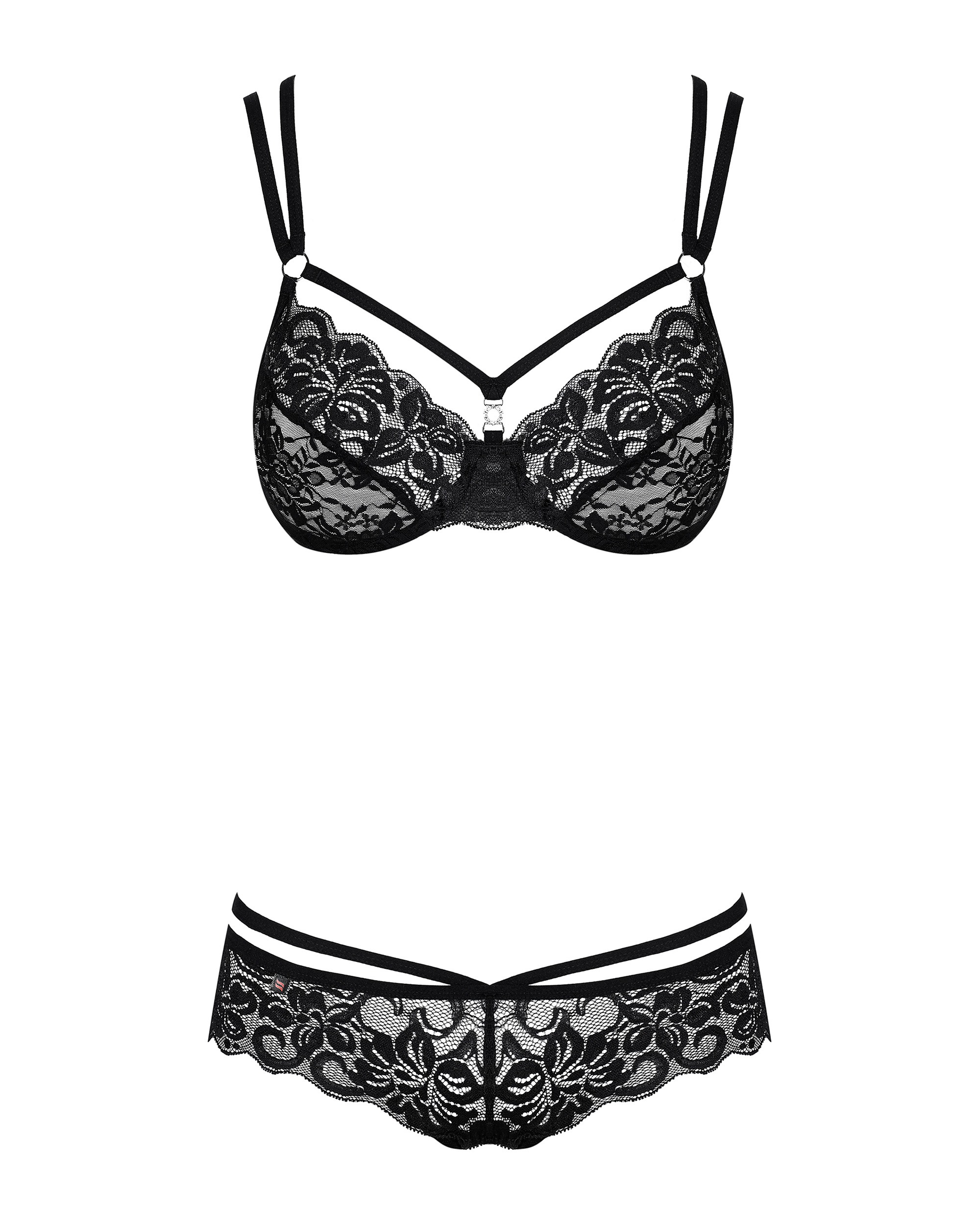 Комплект Obsessive 860-SET-1 2 pcs set black L/XL