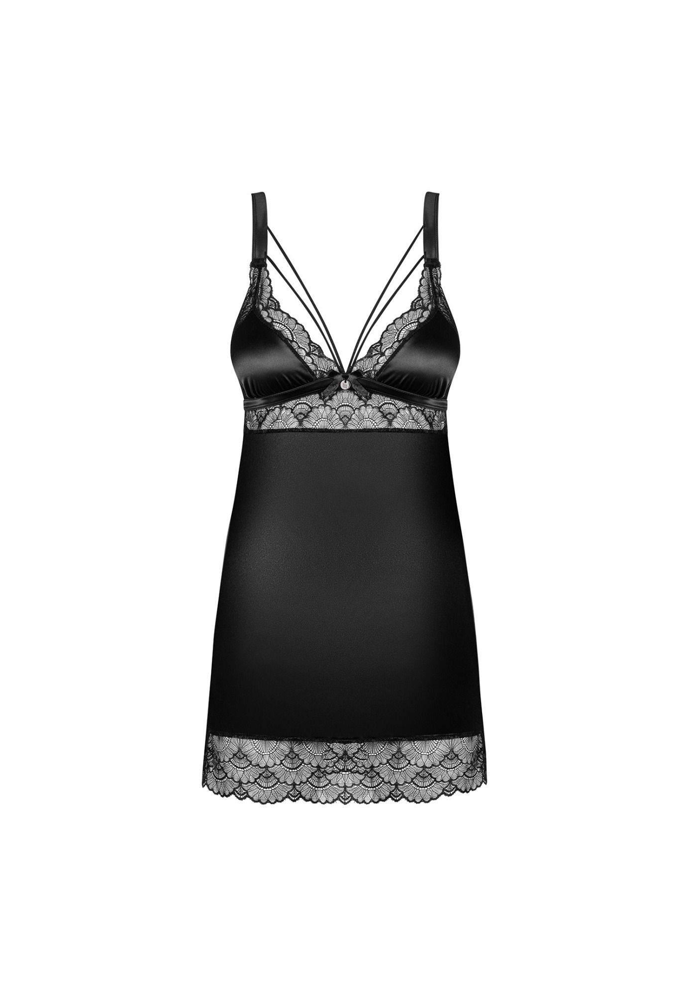 Пеньюар та стрінги Obsessive Eloissa L/XL