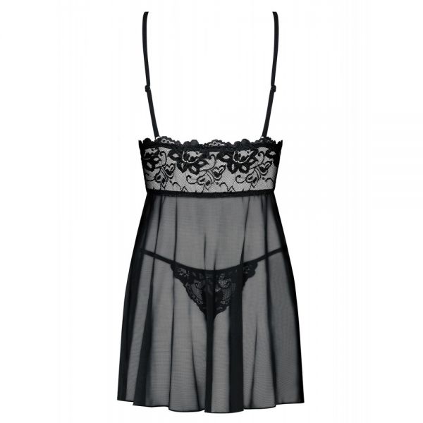 Рубашка Obsessive Imperia babydoll L/XL чорна