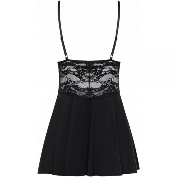 Бебидолл Obsessive 810-BAB-1 babydoll & thong black S/M