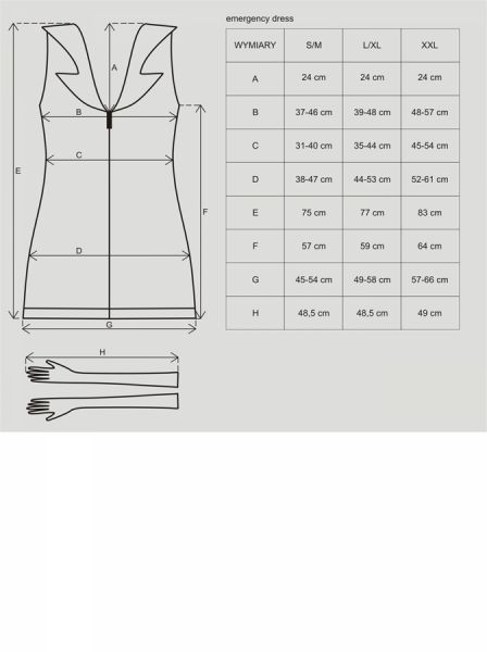 Медсестра сукня + рукавички emergency dress stetoskop obsessive SM