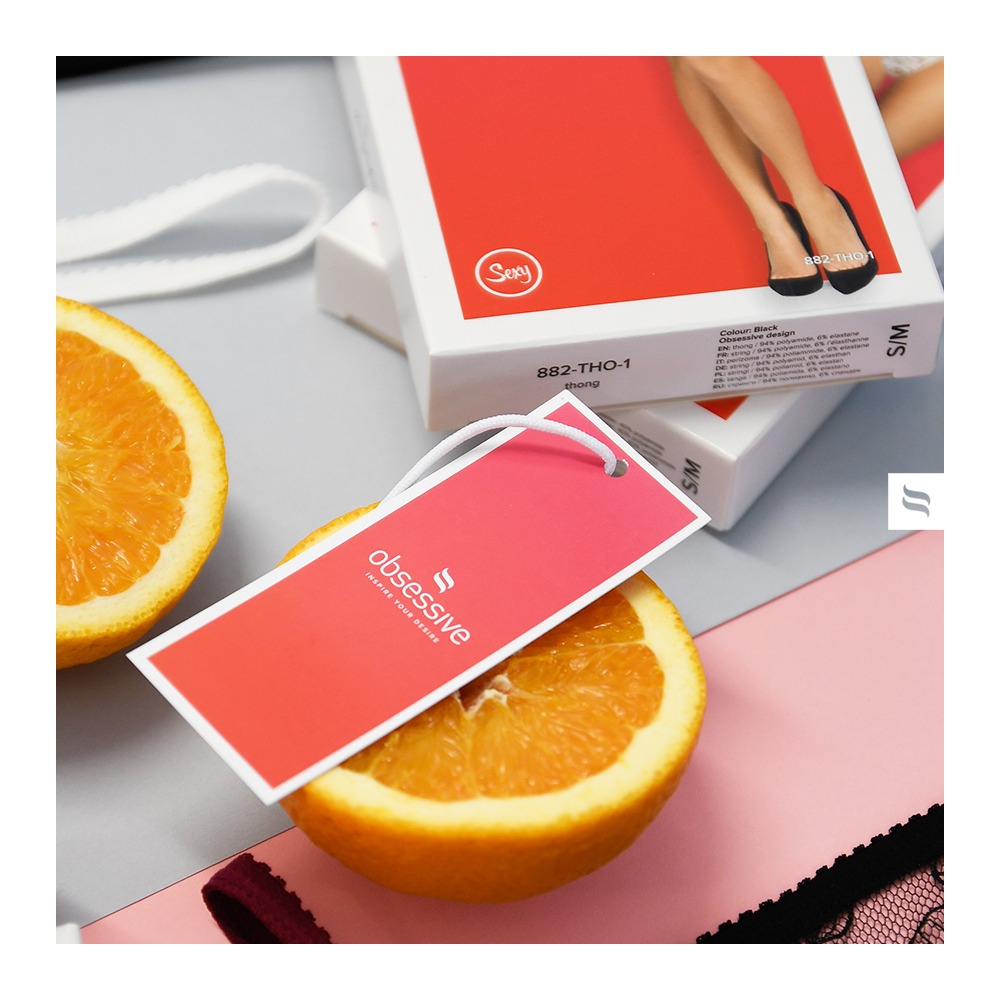 Трусики з підв'язками Obsessive Editya XS/S