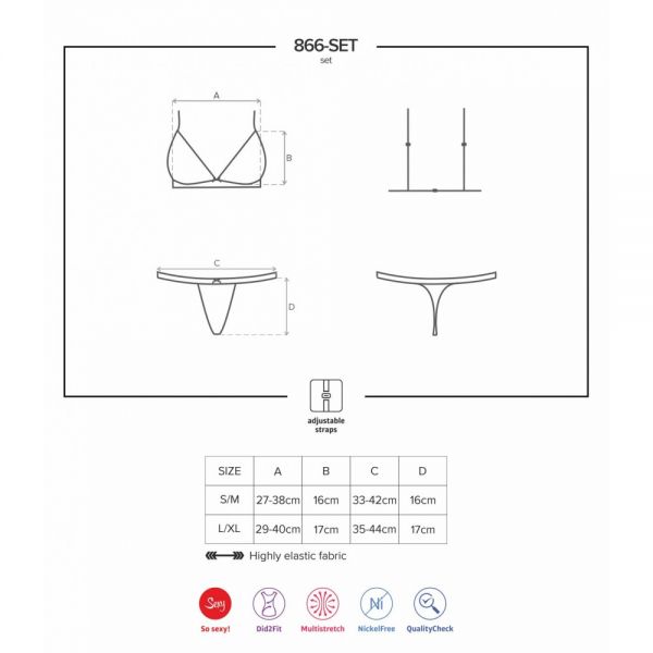 Комплект 866-SET-1 set 2-pcs S / M