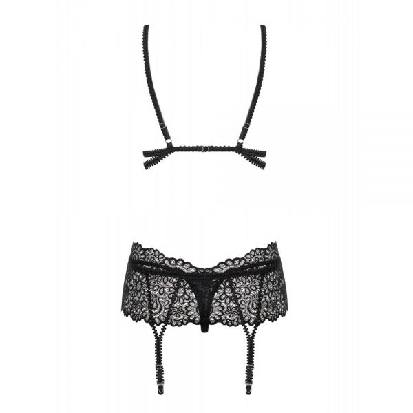Комплект Obsessive Mixty 3-pcs set black L / XL