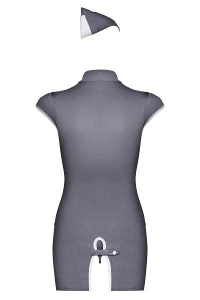 Костюм Стюардесса Stewardess Obsessive grey S/M