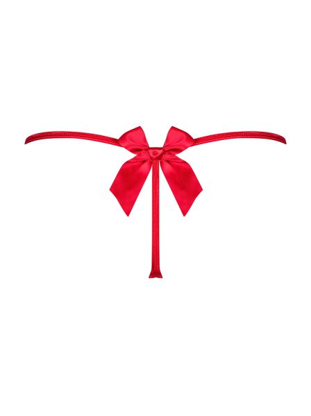 Стринги Obsessive Giftella thong red S/M