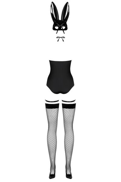 Костюм зайчика черный Obsessive Bunny costume S/M