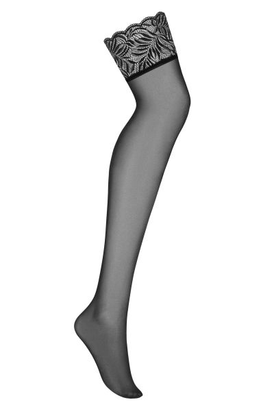 Панчохи Чорні Obsessive Contica stockings L / XL