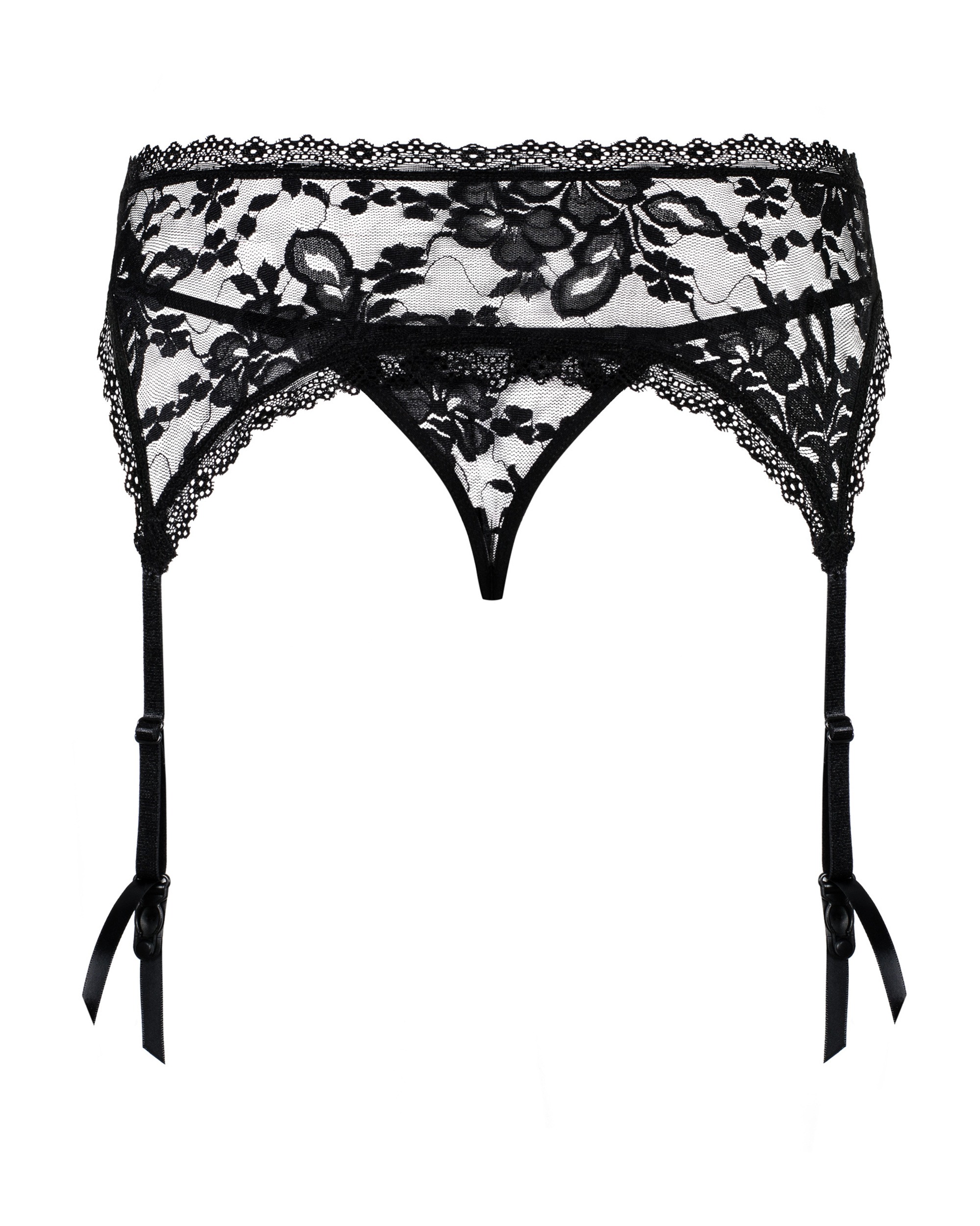 Пояс зі стрінгами Obsessive Catia Garter belt S / M