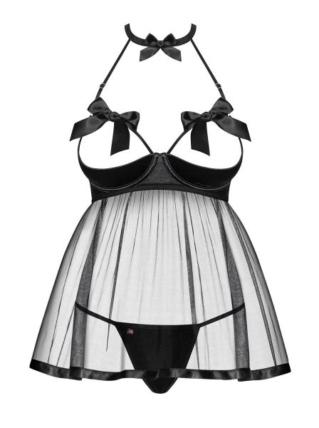 Бебидол Obsessive Delishya babydoll black S/M