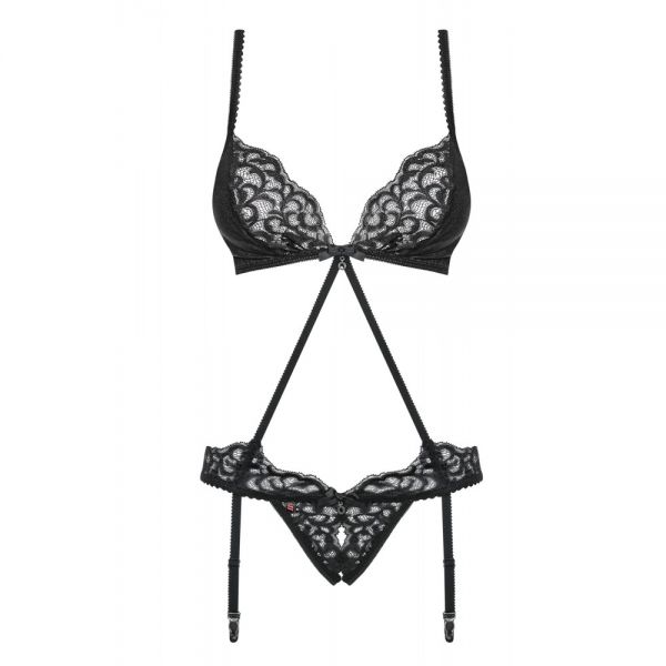 Боді Laluna crotchless Teddy black L / XL