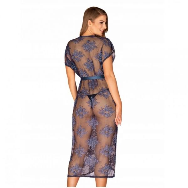 Мереживний халат OBSESSIVE - FLOWLACE PEIGNOIR L/XL