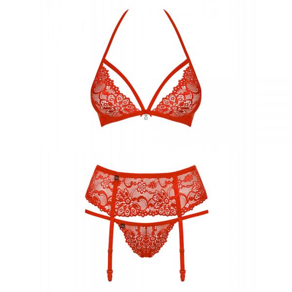 Комплект Obsessive 838-SEG-3 SET L/XL червоний
