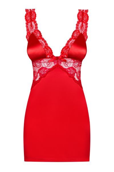 Рубашка Obsessive Secred Chemise L/XL червона