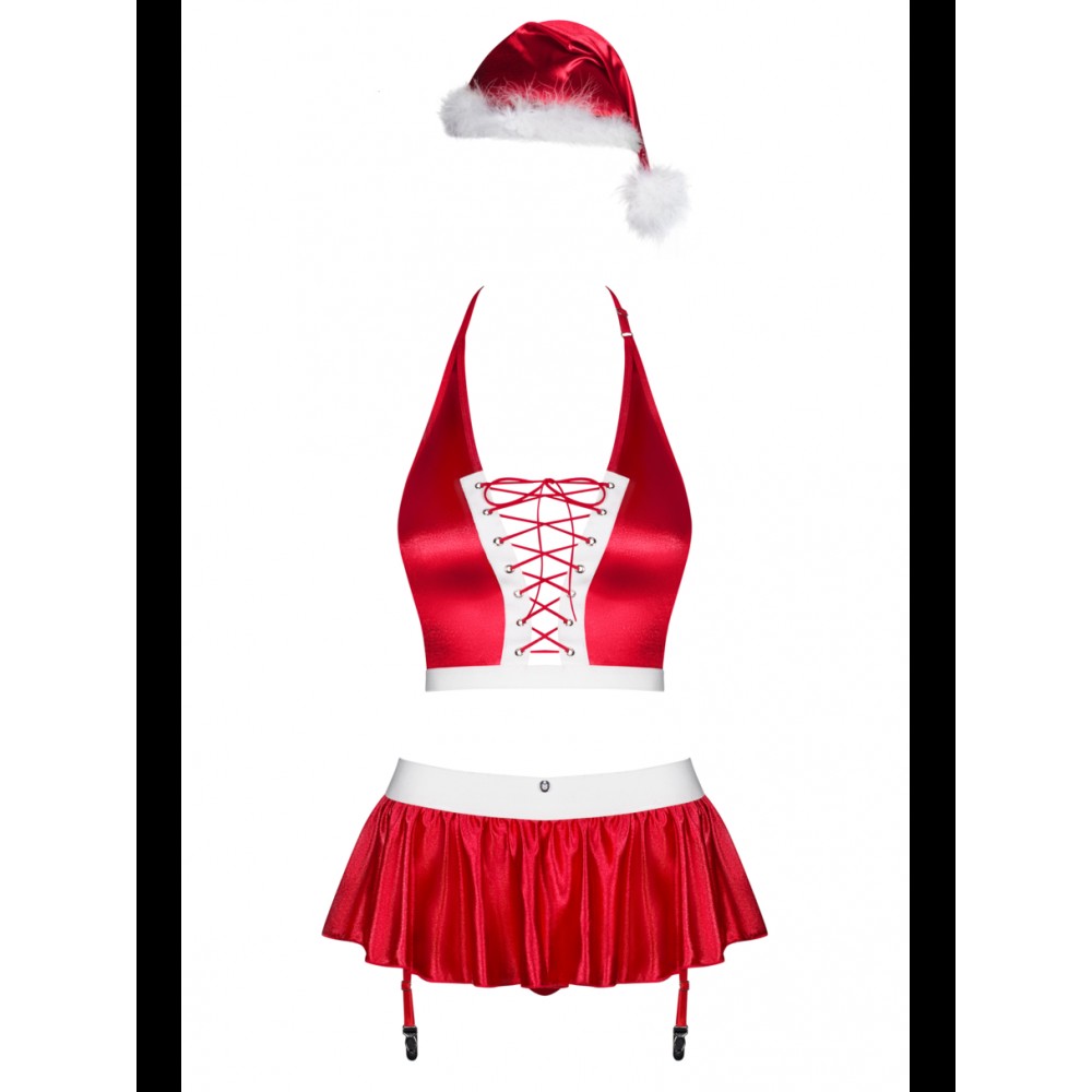 Костюм Миссис Клаус Obsessive Ms Claus Red/White S\M