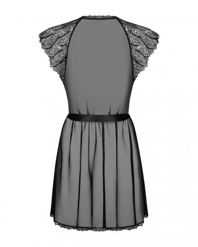 Сексуальний халат Obsessive Romanesa peignoir S/M