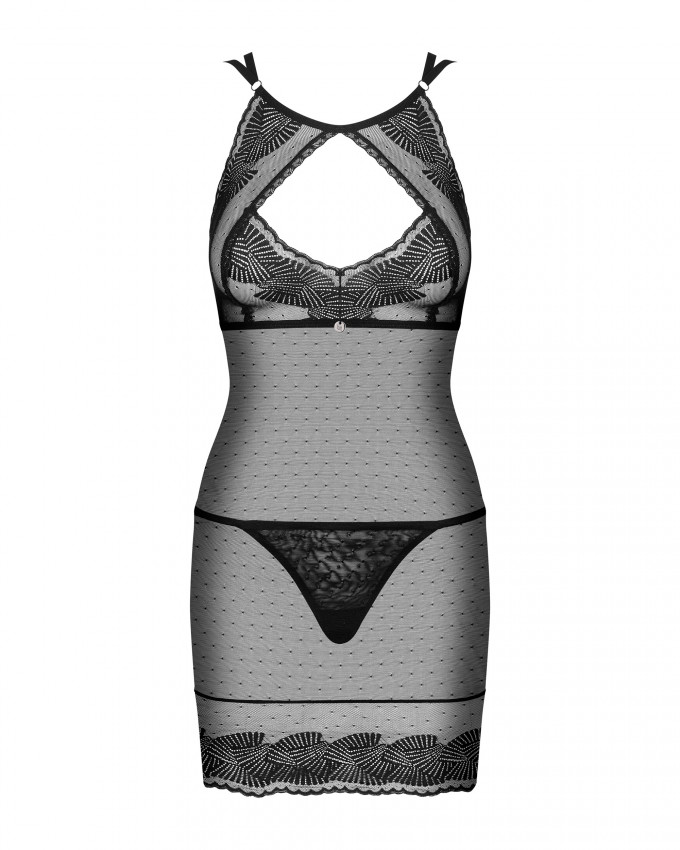 Сорочка мереживна Obsessive Allastia chemise