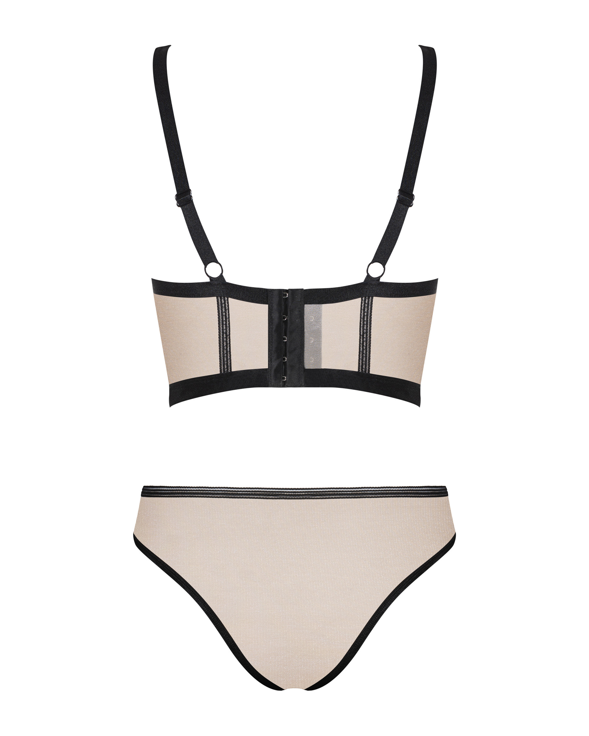 Комплект Obsessive Nudelia top & panties L/XL