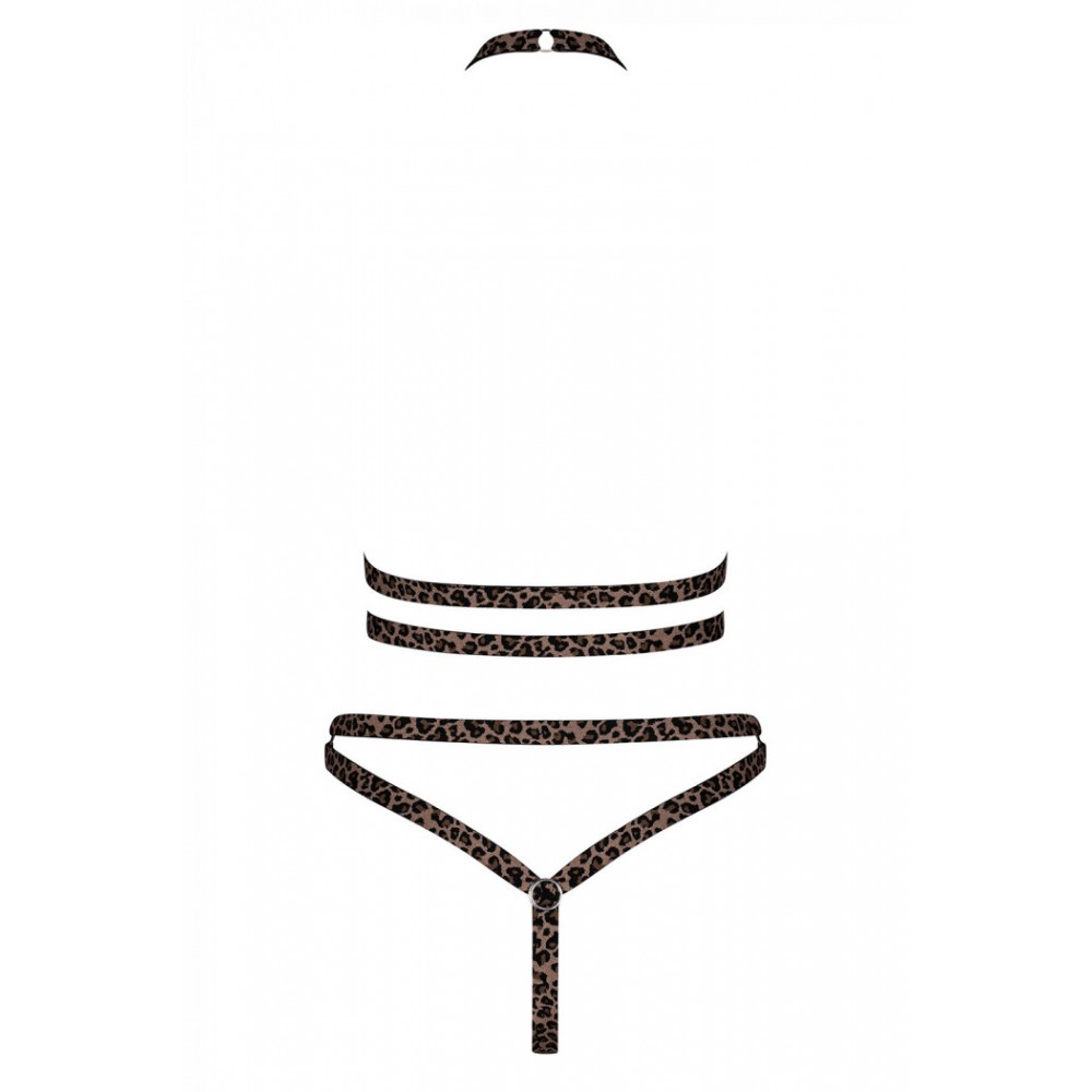 Комплект с леопардовым принтом Tigrita 2-pcs set brown S/M/L