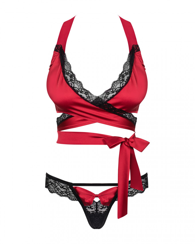 Комплект кружевной Obsessive Sensuelia S/M