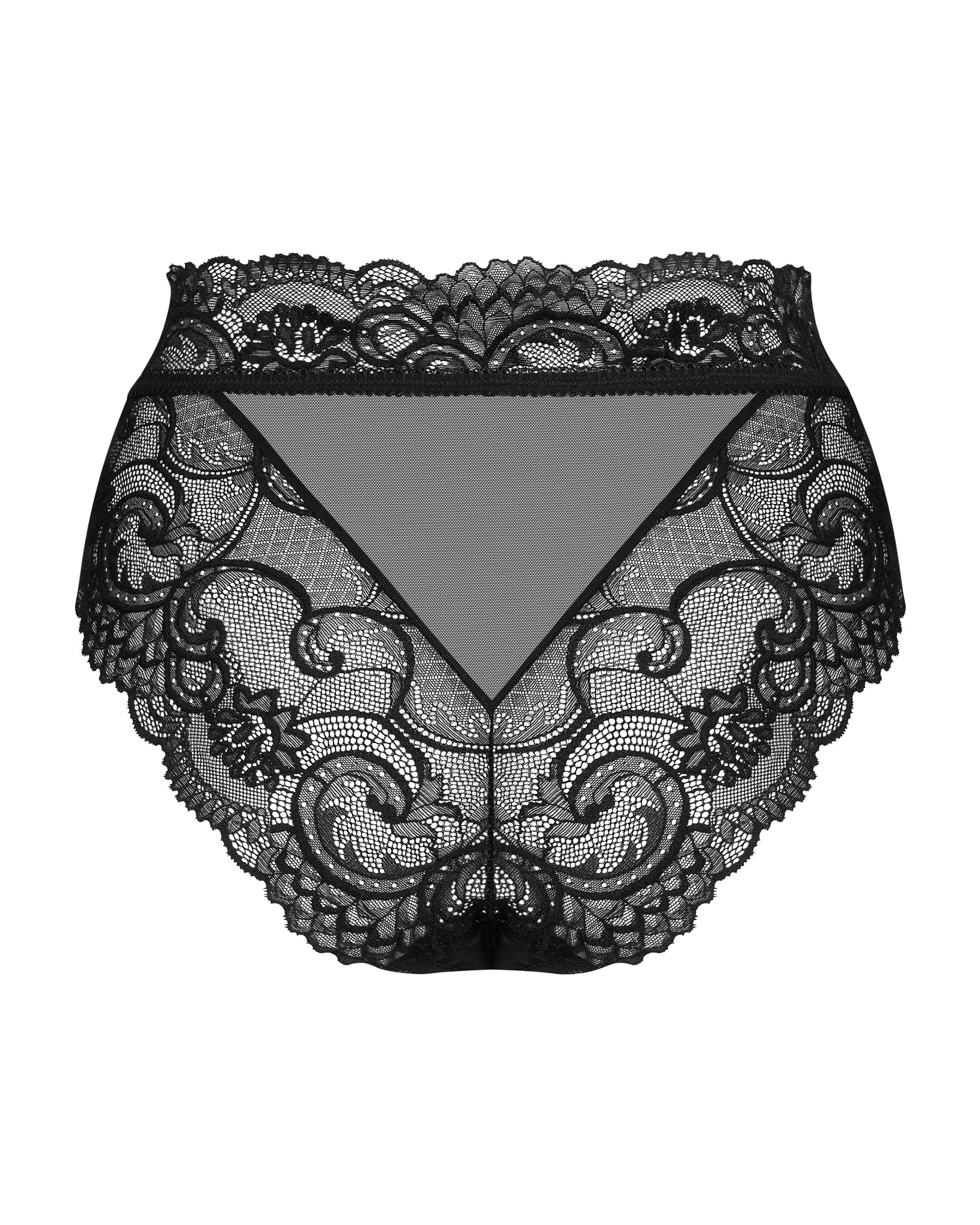 Трусики мереживні Obsessive Elizenes S \ M Black