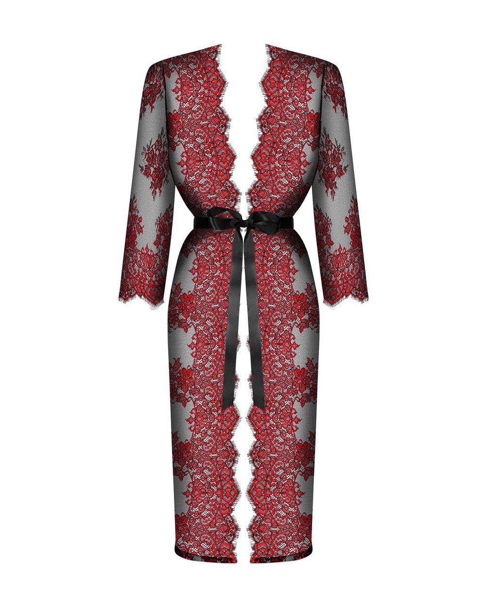 Пеньюар кружевной Obsessive Redessia peignoir S/M