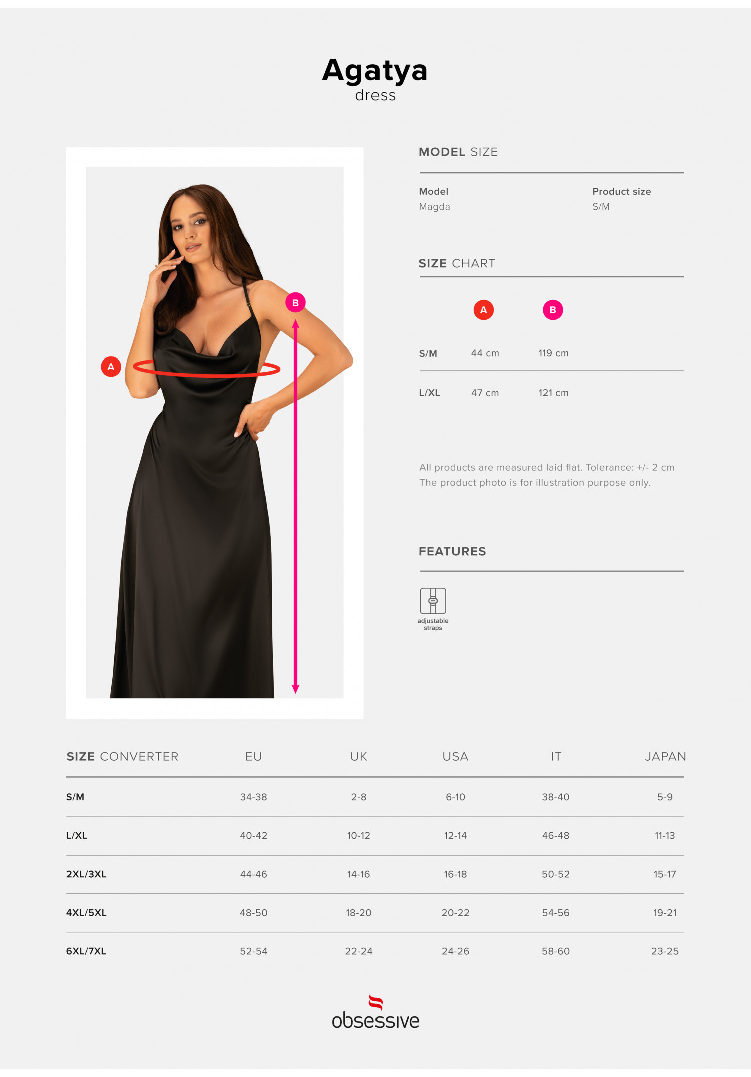 Сукня сексуальна Obsessive Agatya dress S/M