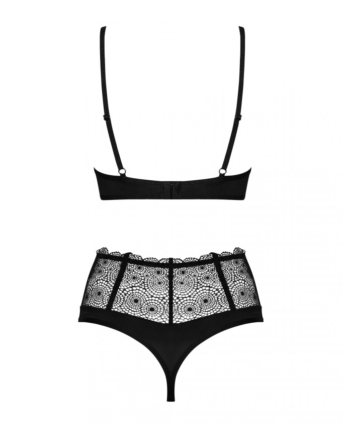 Сексуальний комплект Obsessive Sharlotte 2-pcs set black S/M
