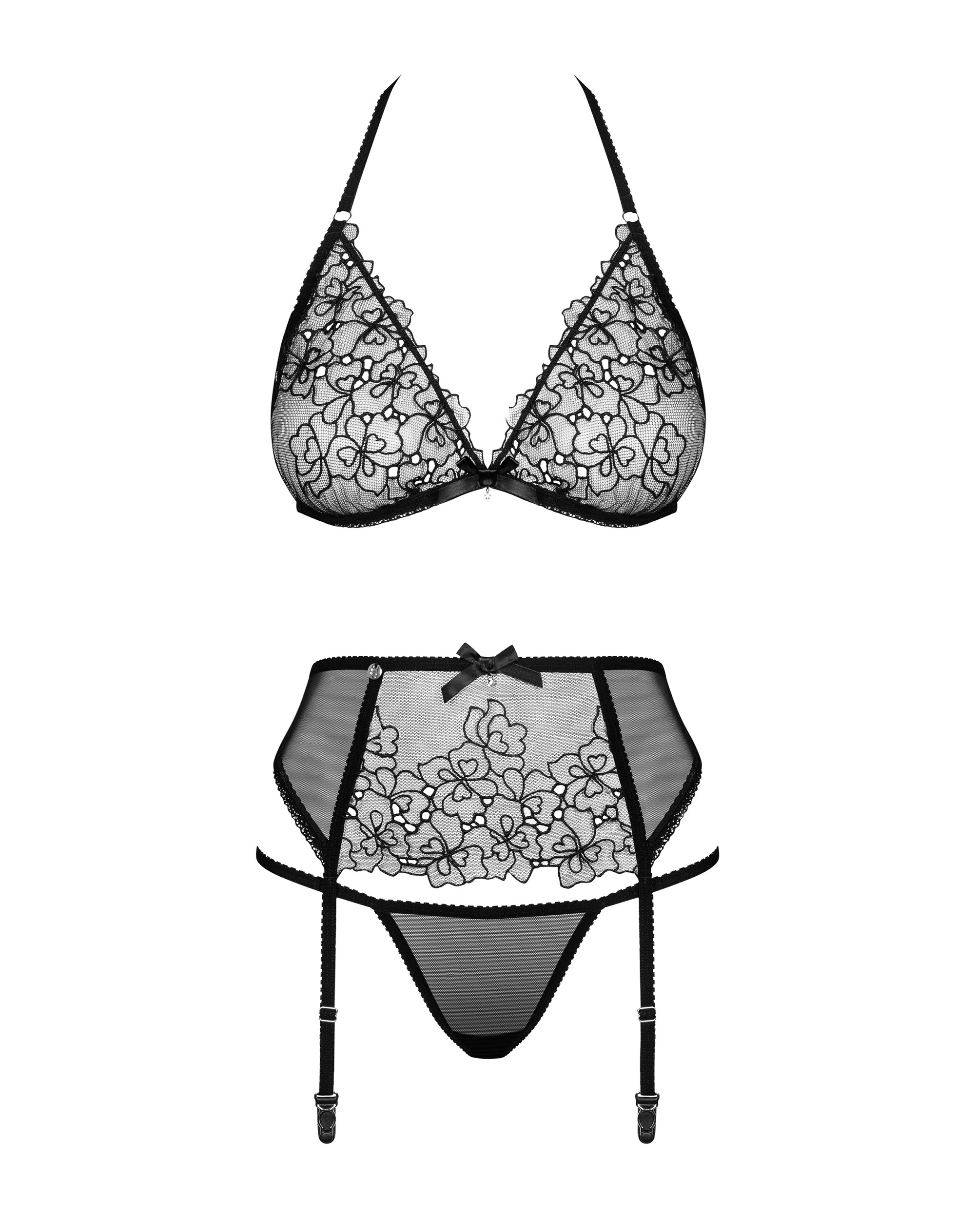 Комплект Obsessive UNIQUELLA THREE PIECES SET S/M