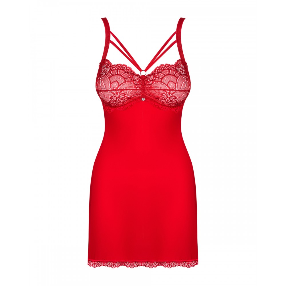 Комплект Obsessive Loventy сорочка та стрінги S/M
