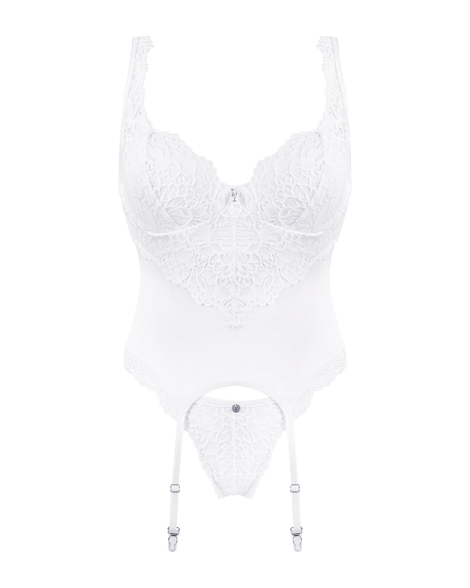 Комплект Obsessive Amor Blanco, білий, S/M