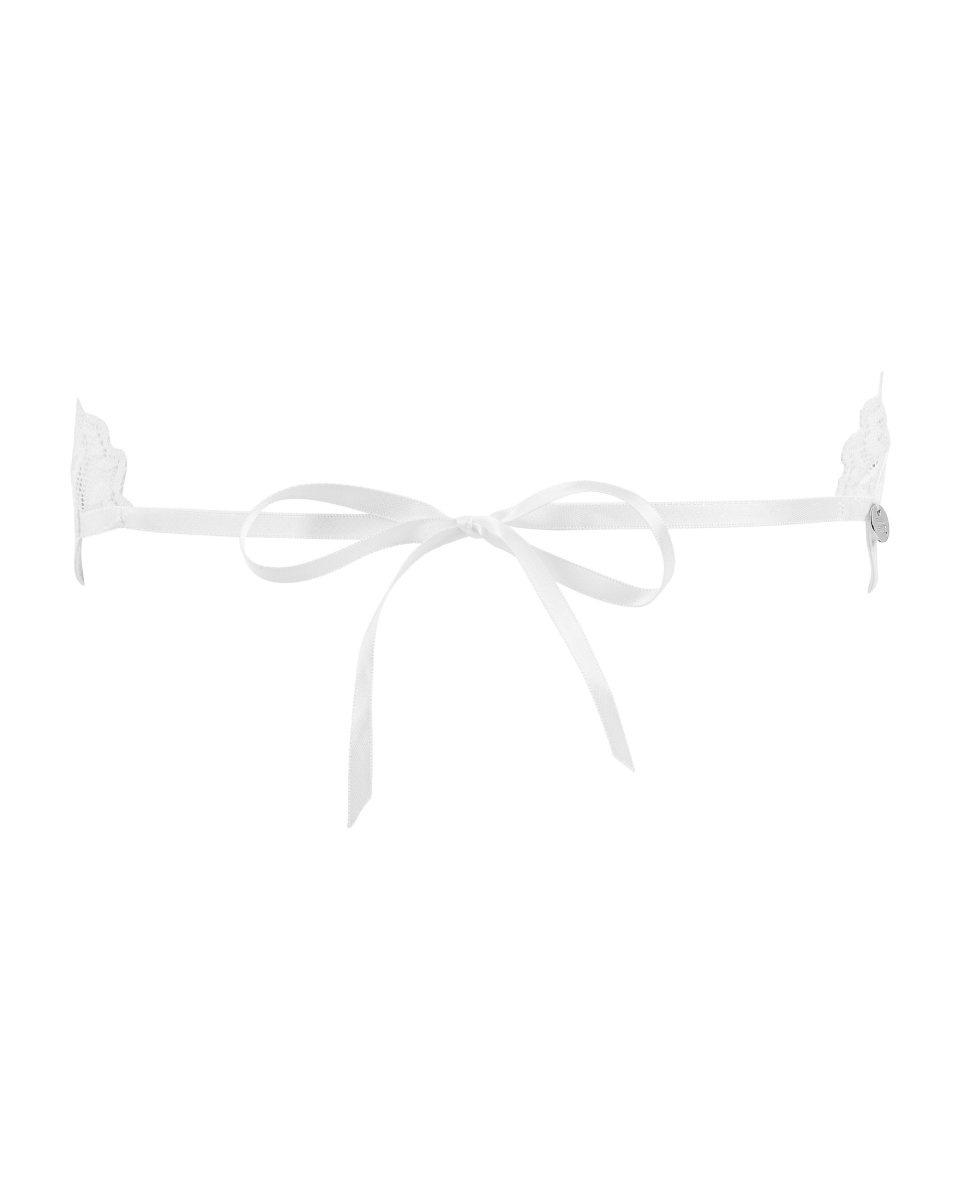 Атласна Маска для очей біла Amor Blanco eye mask white O/S