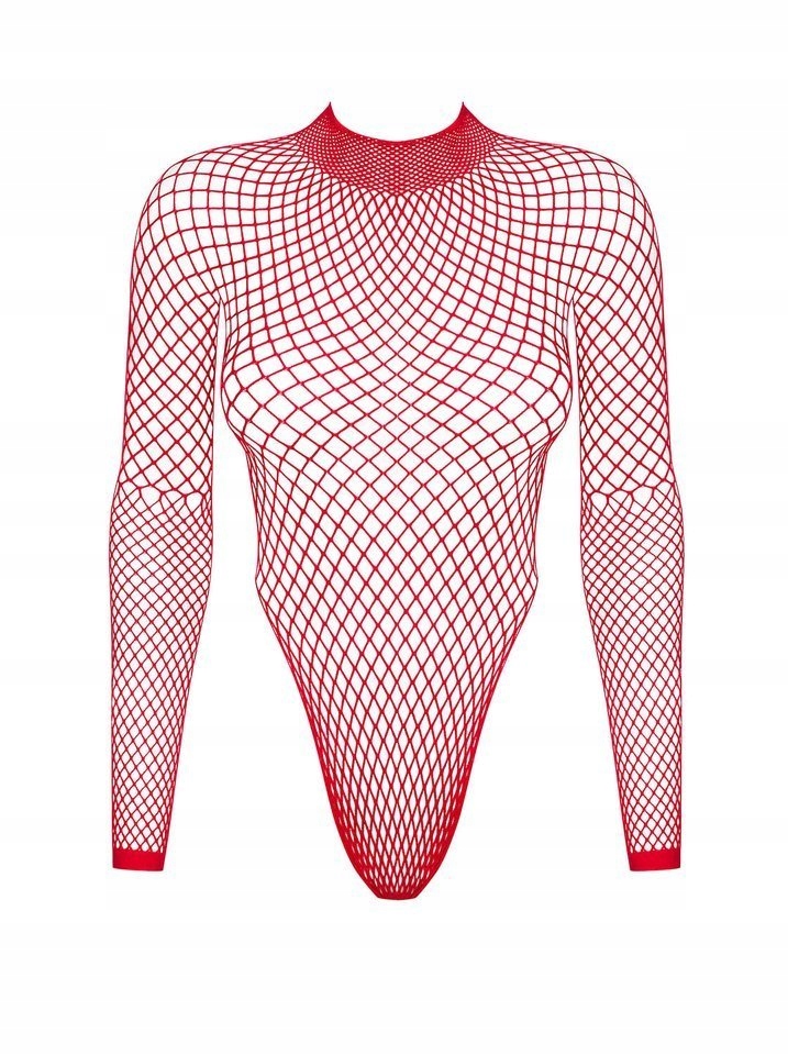 Боді Obsessive B126 teddy red S/M/L
