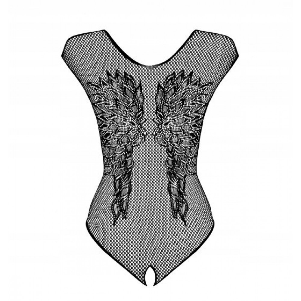 Боді ObsessiveB112 teddy black S/M/L