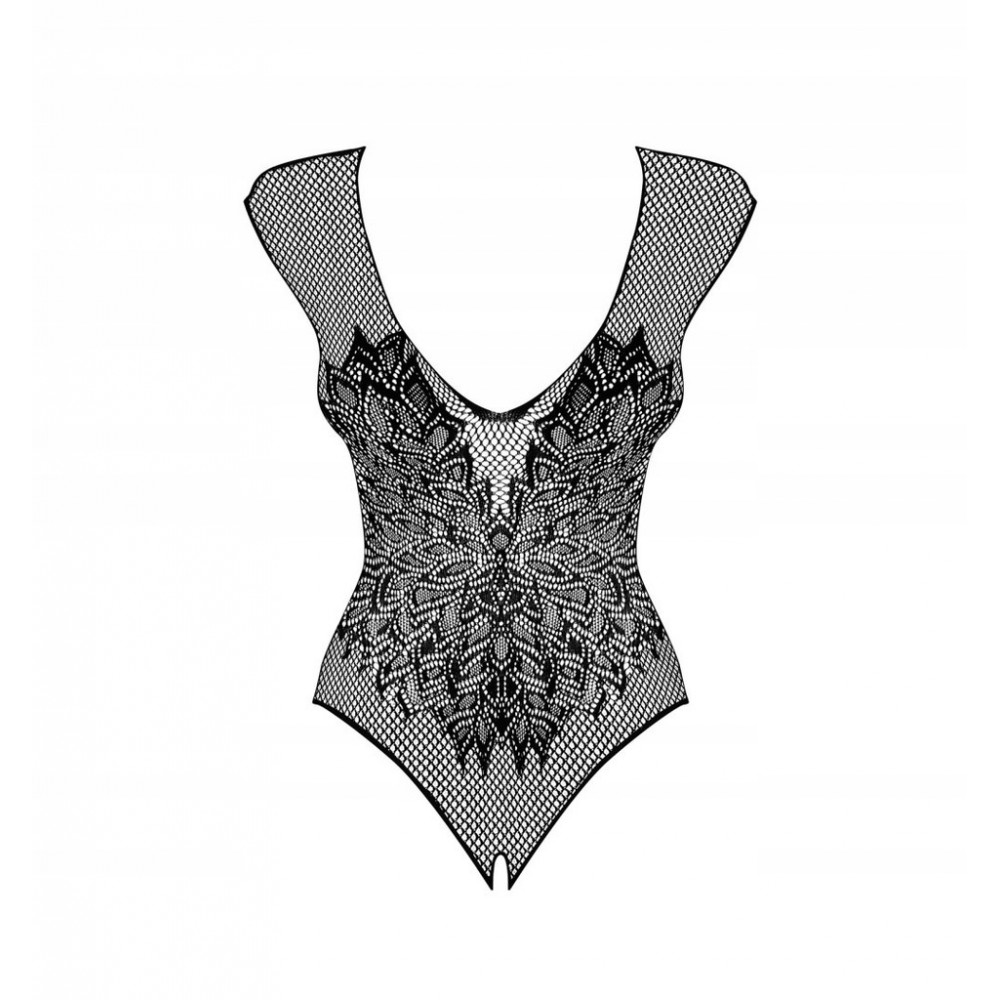 Боді ObsessiveB112 teddy black S/M/L