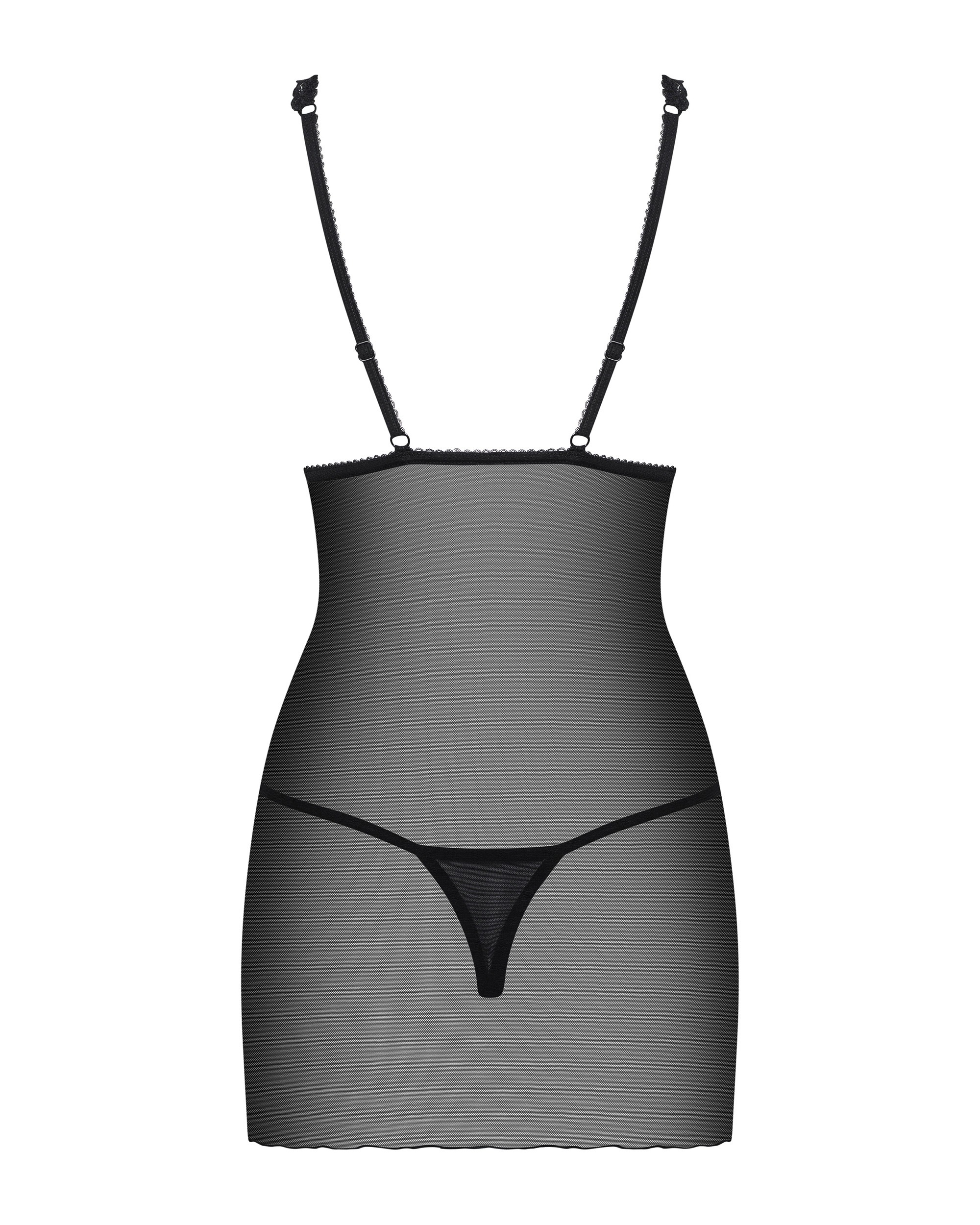 Пеньюар Obsessive Lucita и стринги S/M