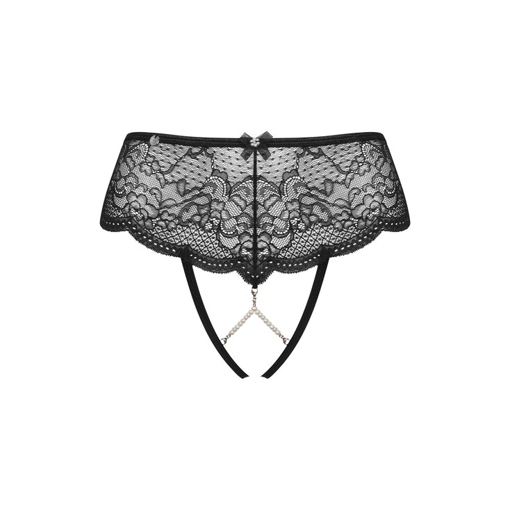 Трусики Obsessive-Pearlove figi czarne XS/S